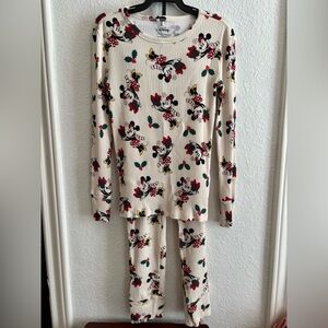 Posh Peanut Disney Minnie Christmas Ribbed Pajamas